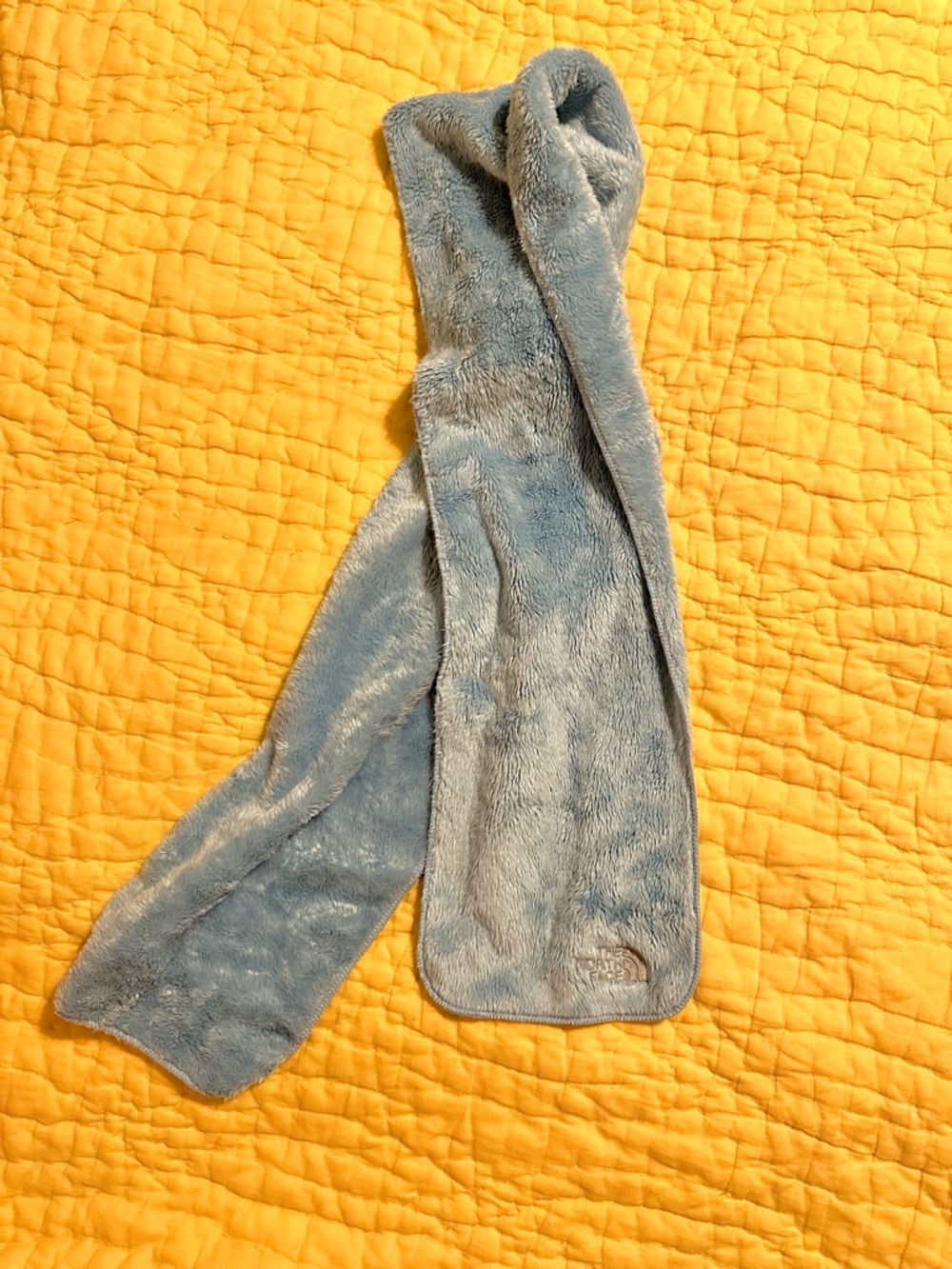 The North Face Plush Scarf in Light Blue